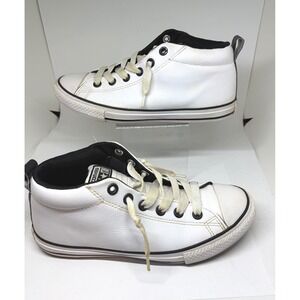 Converse Madison Sneakers Womens 5 White Leather Good Mid Top 655993C